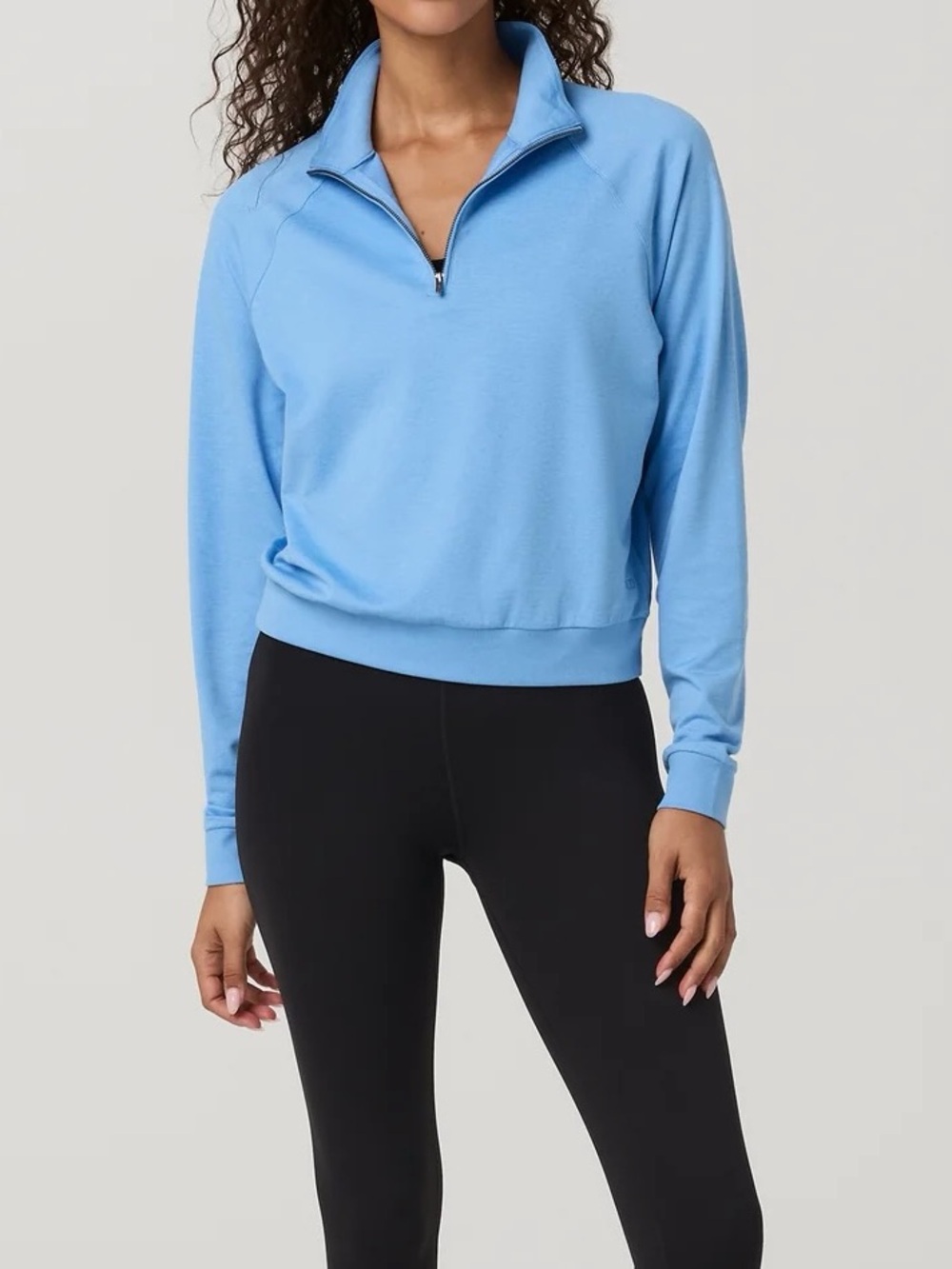 NWT Vuori Halo Half Zip in Oasis Blue Heather - Picture 5 of 9